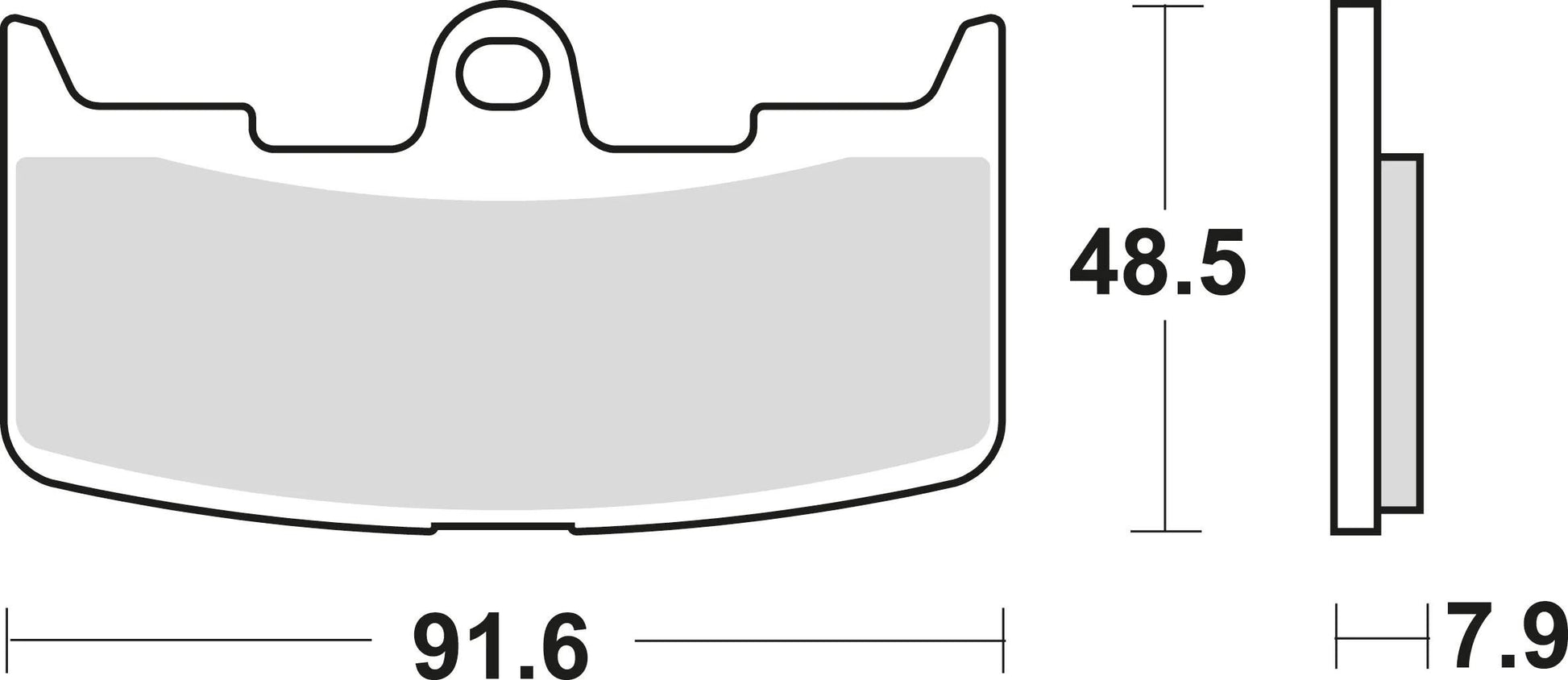 TRW Brake Pad McB 747 SV Métal fritté