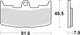 TRW Brake Pad McB 747 SV Métal fritté