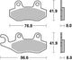 TRW Brake Pad MCB 582 Standard organique