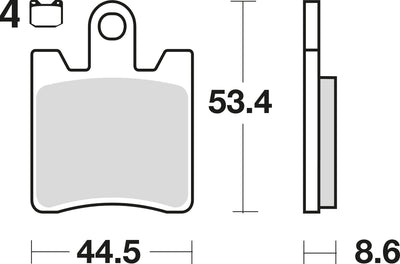 TRW Brake Pad MCB 706 Standard organique