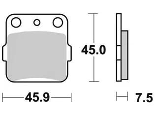 TRW Frein Pad McB 561 SI Metal fritté