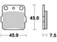 TRW Frein Pad McB 561 SI Metal fritté