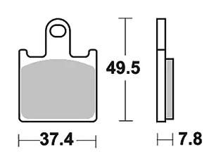TRW Frein Pad McB 789 SV Métal fritté
