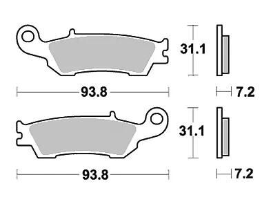 TRW Frein Pad McB 791 SI Metal fritté