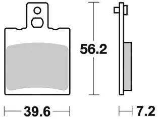 TRW Brake Pad MCB 775 Standard organique