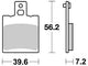 TRW Brake Pad MCB 775 Standard organique