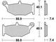 TRW Frein Pad McB 783 Métal fritté