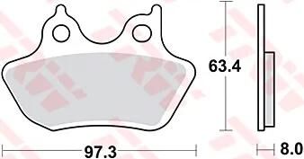 TRW Frein Pad McB 778 Métal fritté