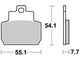 TRW Brake Pad MCB 782 Standard organique