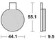 TRW Brake Pad MCB 18 Norme organique