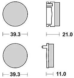 TRW Brake Pad MCB 504 Standard organique