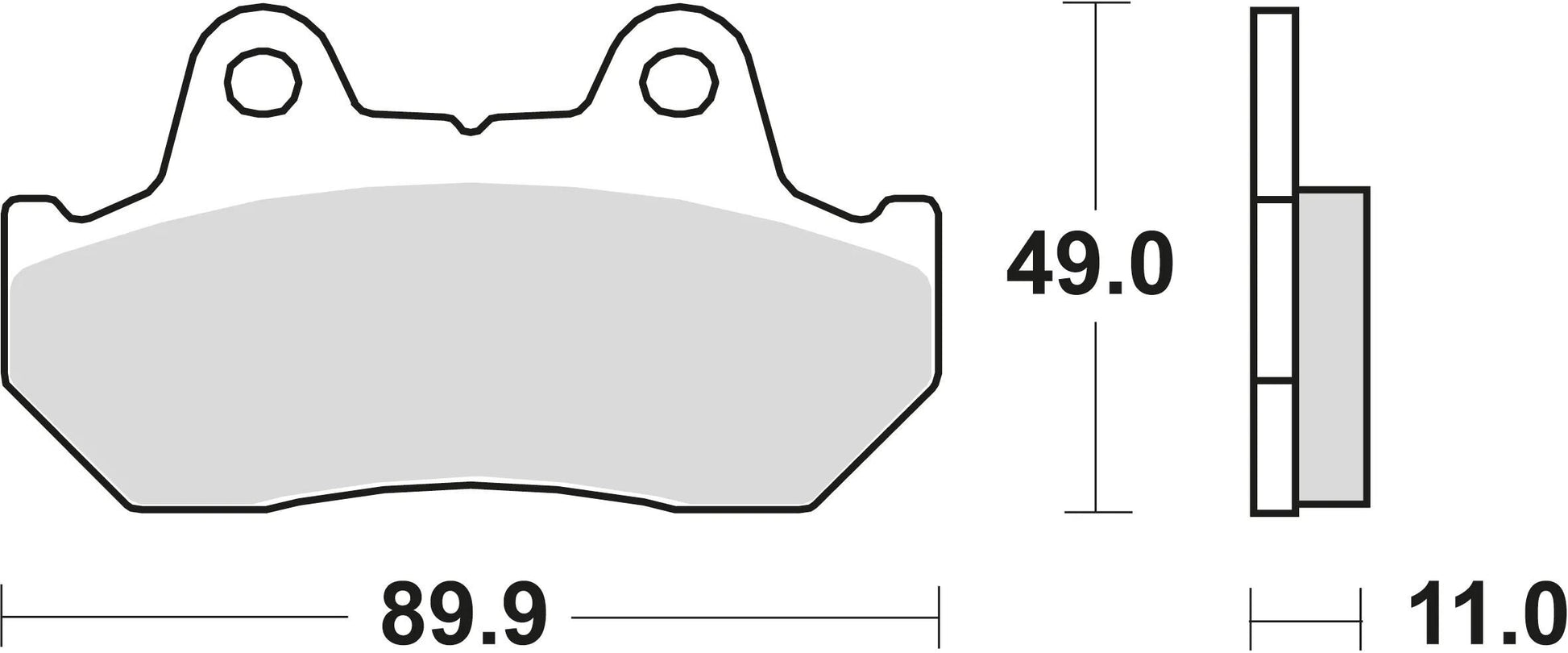 TRW Frein Pad McB 512 Métal fritté