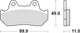 TRW Frein Pad McB 512 Métal fritté