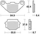 TRW Brake Pad MCB 517 Standard organique