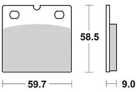 TRW Brake Pad McB 533 SV Métal fritté