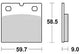 TRW Brake Pad McB 533 SV Métal fritté