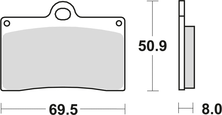 TRW Brake Pad 540 CRQ Hyper Carbone Racing