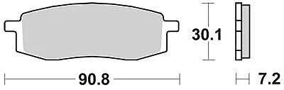 TRW Brake Pad MCB 549 Standard organique