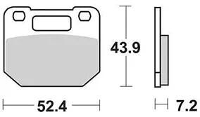 TRW Brake Pad MCB 556 Standard organique