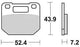 TRW Brake Pad MCB 556 Standard organique
