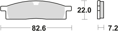 TRW Brake Pad McB 558 SI Metal fritté