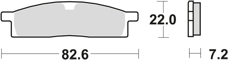 TRW Brake Pad McB 558 SI Metal fritté