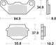 TRW Brake Pad MCB 560 Standard organique