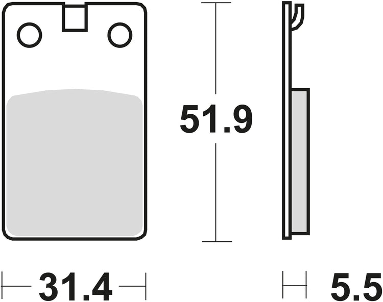 TRW Brake Pad McB 564 SR Metal fritté