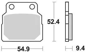 TRW Brake Pad MCB 570 Standard organique