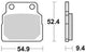 TRW Brake Pad MCB 570 Standard organique