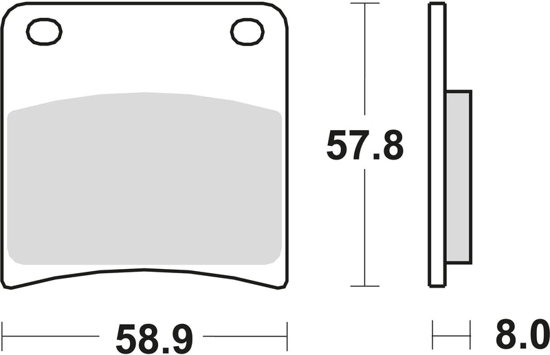 TRW Frein Pad McB 591 Métal fritté