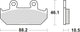 TRW Brake Pad McB 624 SV Métal fritté