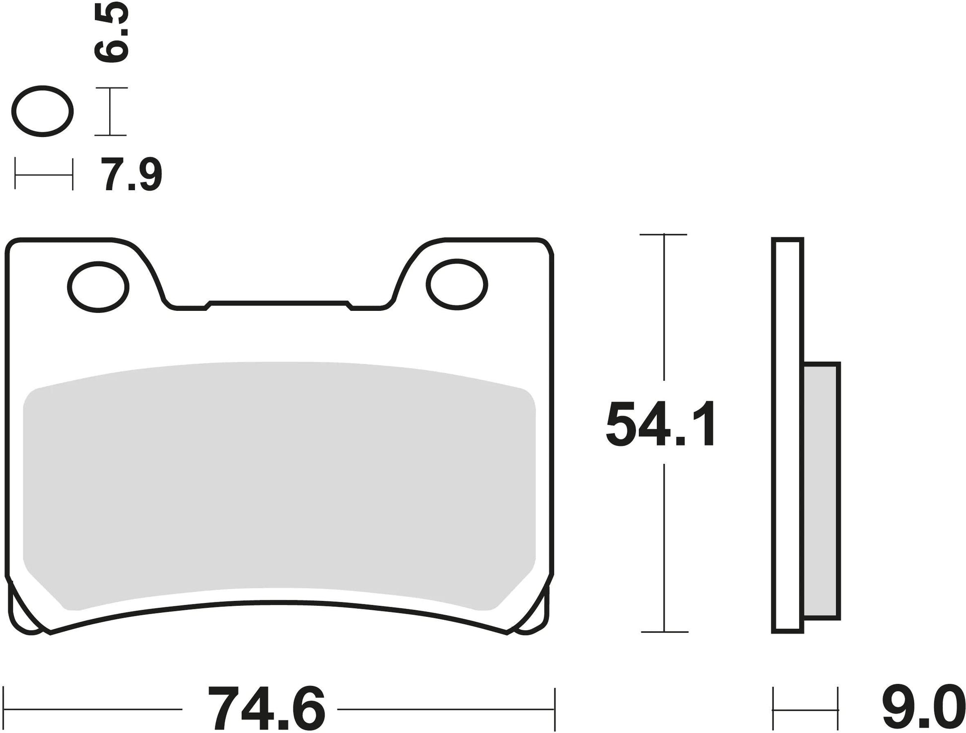 TRW Brake Pad McB 642 SV Métal fritté