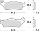 TRW Brake Pad McB 648 Métal fritté