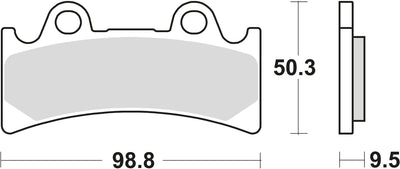 TRW Brake Pad MCB 656 Standard organique