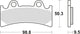 TRW Brake Pad MCB 656 Standard organique