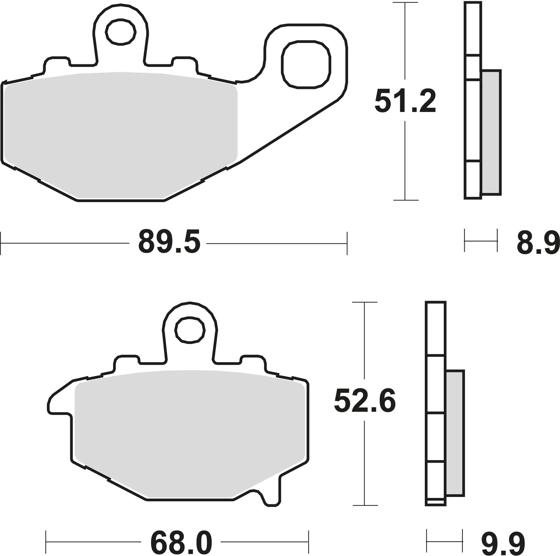 TRW Frein Pad McB 662 Métal fritté