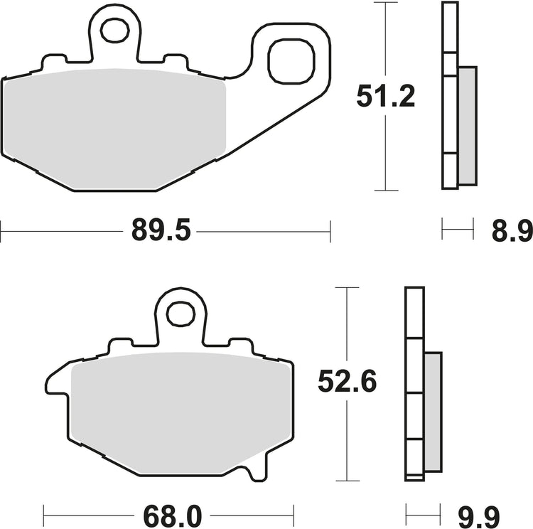 TRW Frein Pad McB 662 Métal fritté