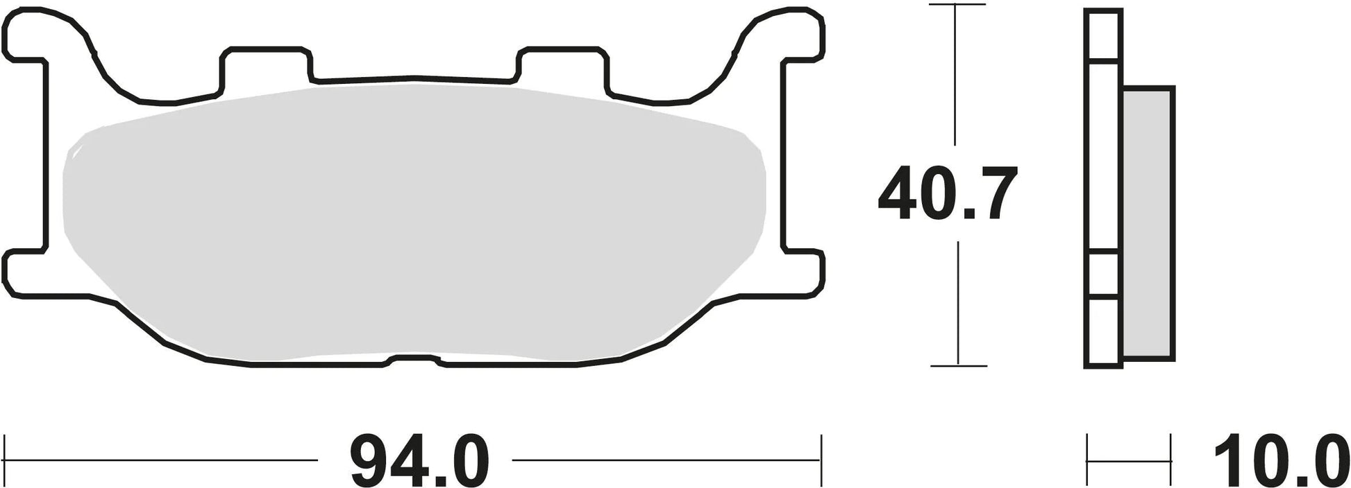 TRW Brake Pad McB 666 SV Métal fritté