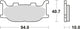 TRW Brake Pad McB 666 SV Métal fritté