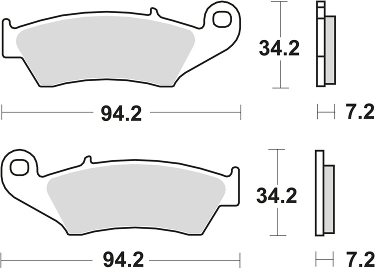 TRW Brake Pad MCB 669 RSI SINT.METAL OFFR.RAC.