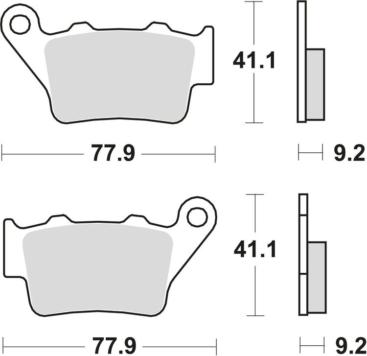 TRW Brake Pad McB 672 Métal fritté