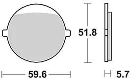 TRW Brake Pad MCB 676 Standard organique