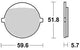 TRW Brake Pad MCB 676 Standard organique