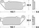 TRW Brake Pad McB 677 SV Métal fritté