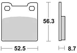 TRW Brake Pad RW MCB 678 Standard organique