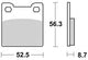 TRW Brake Pad RW MCB 678 Standard organique