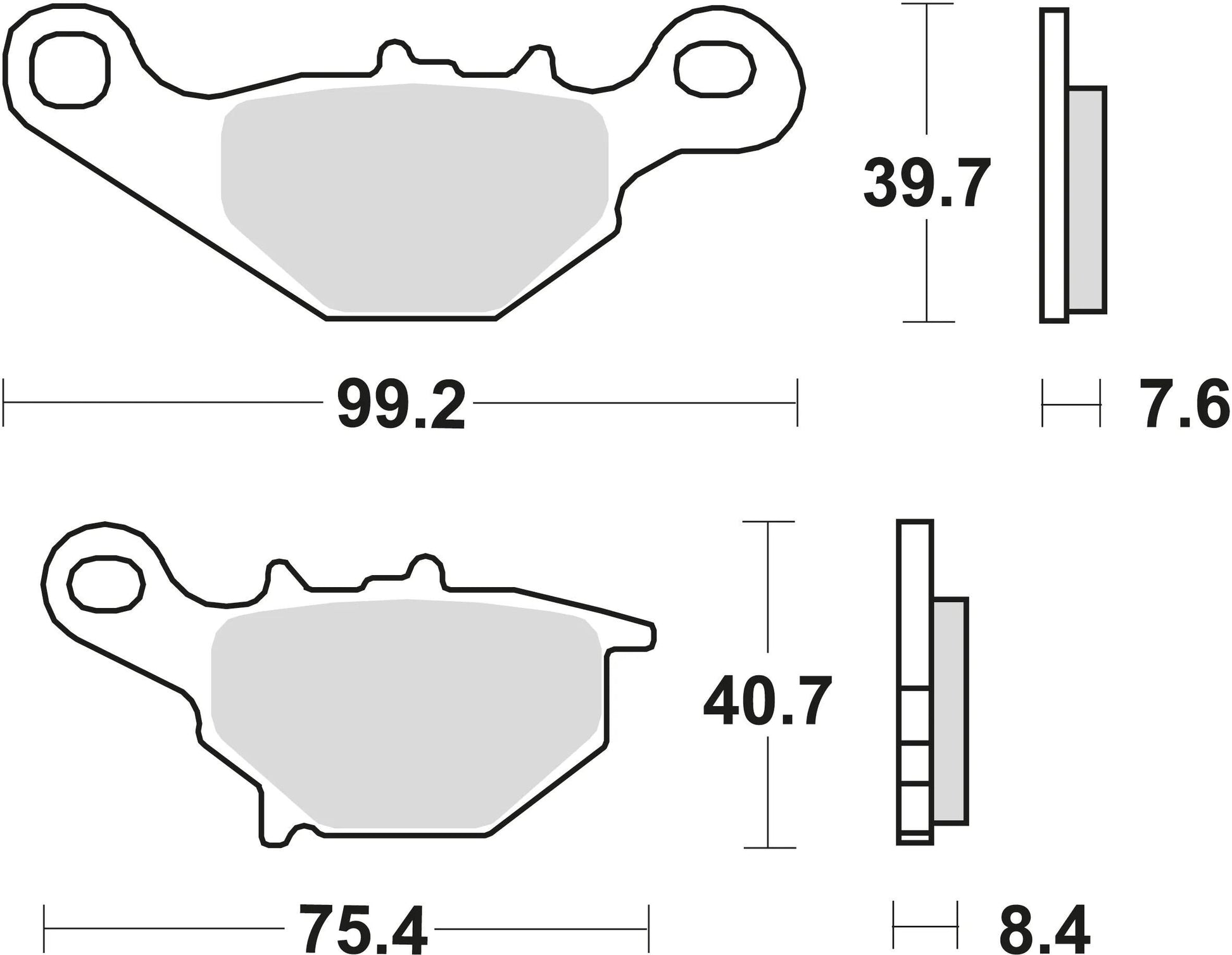 TRW Frein Pad McB 679 SI Metal fritté