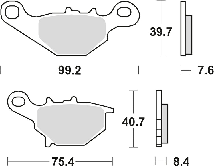 TRW Frein Pad McB 679 SI Metal fritté
