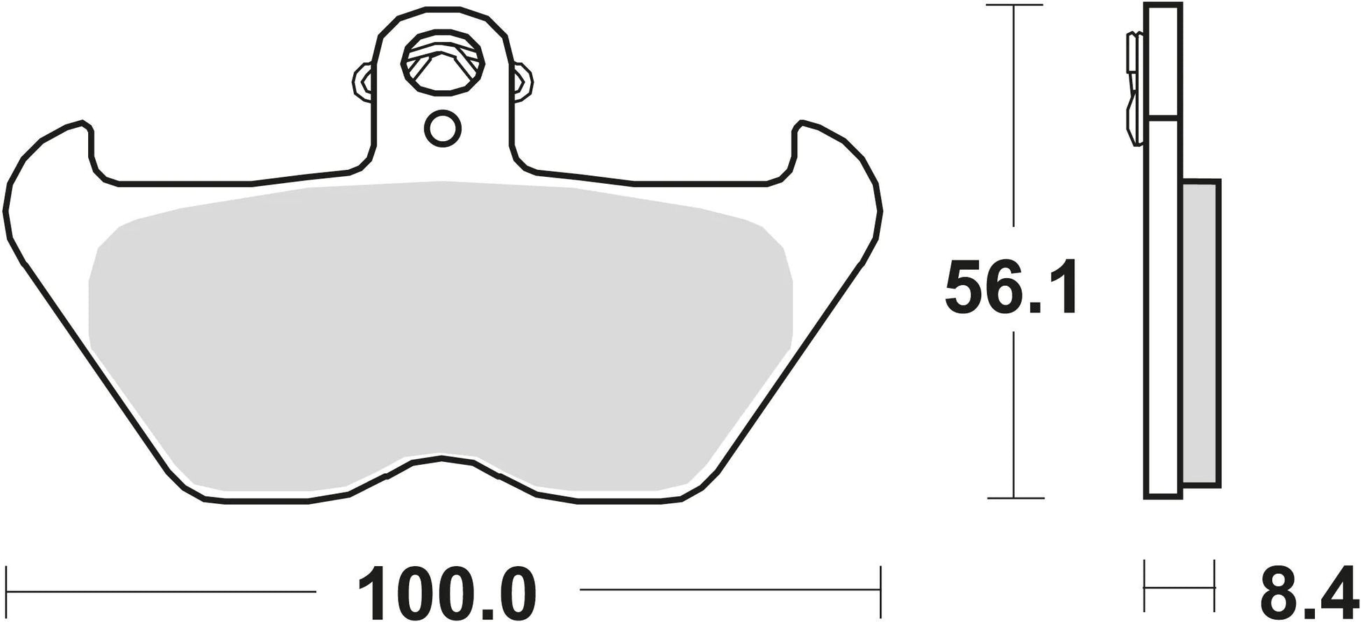 TRW Frein Pad McB 680 SV Métal fritté